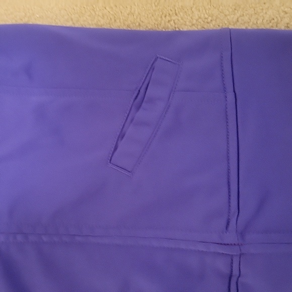 Kids purple adidas jacket with pink stripes. - Picture 6 of 7